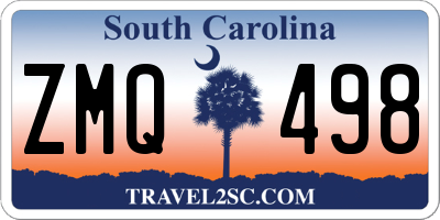 SC license plate ZMQ498
