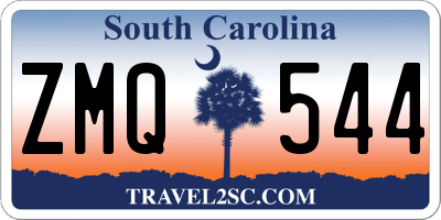 SC license plate ZMQ544