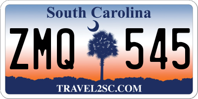 SC license plate ZMQ545