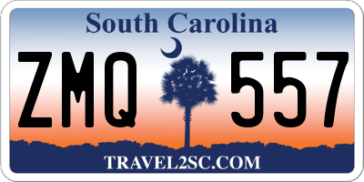 SC license plate ZMQ557