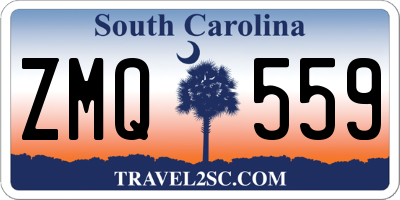 SC license plate ZMQ559