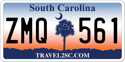 SC license plate ZMQ561