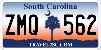 SC license plate ZMQ562