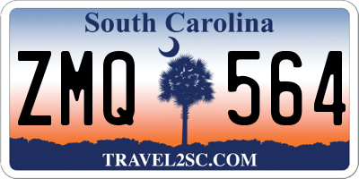 SC license plate ZMQ564