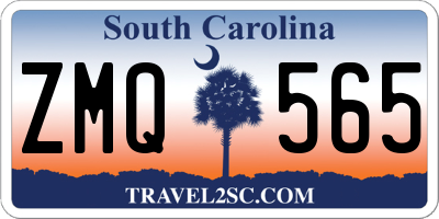 SC license plate ZMQ565