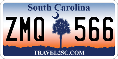 SC license plate ZMQ566