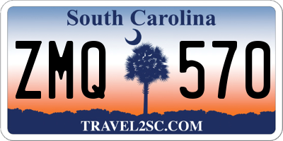 SC license plate ZMQ570