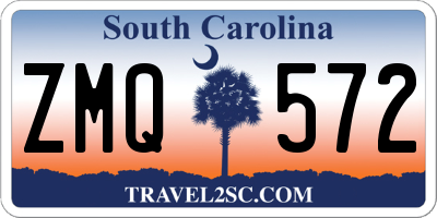 SC license plate ZMQ572