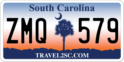 SC license plate ZMQ579