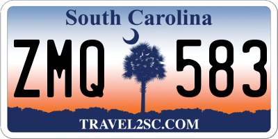 SC license plate ZMQ583