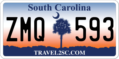 SC license plate ZMQ593