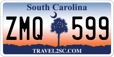 SC license plate ZMQ599