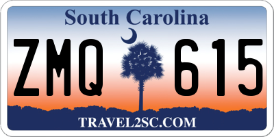 SC license plate ZMQ615