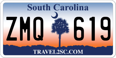 SC license plate ZMQ619