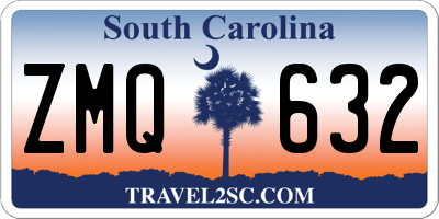 SC license plate ZMQ632