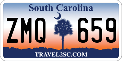 SC license plate ZMQ659