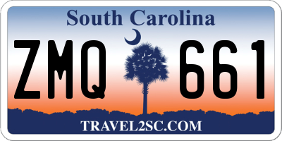 SC license plate ZMQ661