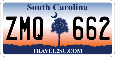 SC license plate ZMQ662