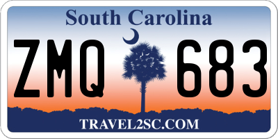 SC license plate ZMQ683