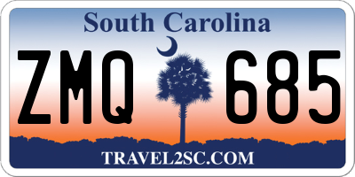 SC license plate ZMQ685