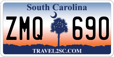SC license plate ZMQ690