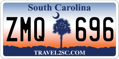 SC license plate ZMQ696