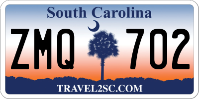 SC license plate ZMQ702
