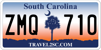 SC license plate ZMQ710