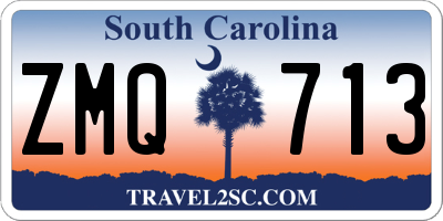 SC license plate ZMQ713