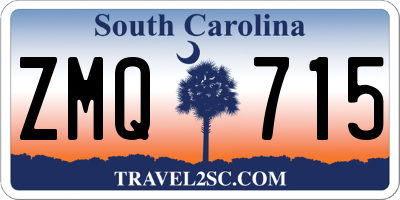SC license plate ZMQ715