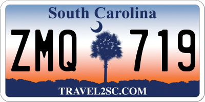 SC license plate ZMQ719