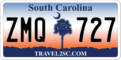 SC license plate ZMQ727