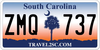 SC license plate ZMQ737