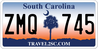 SC license plate ZMQ745