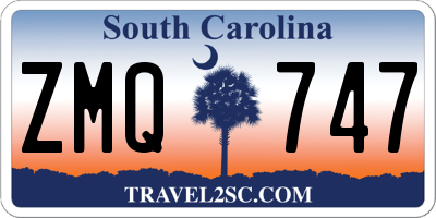 SC license plate ZMQ747