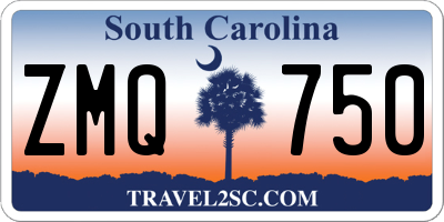 SC license plate ZMQ750