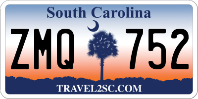 SC license plate ZMQ752