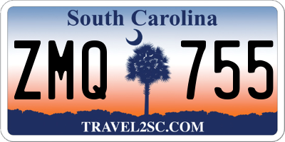 SC license plate ZMQ755