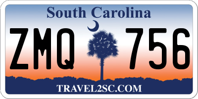 SC license plate ZMQ756