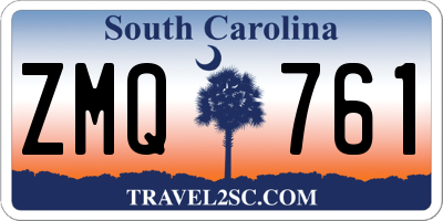 SC license plate ZMQ761