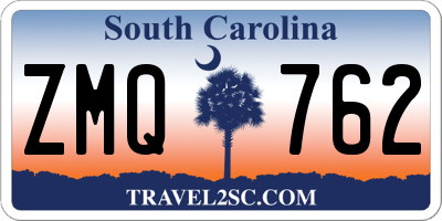 SC license plate ZMQ762