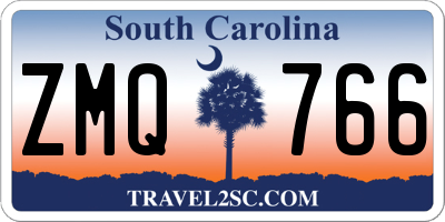 SC license plate ZMQ766