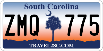 SC license plate ZMQ775