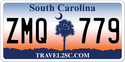 SC license plate ZMQ779