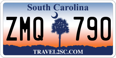 SC license plate ZMQ790