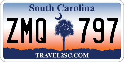 SC license plate ZMQ797