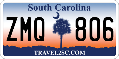 SC license plate ZMQ806