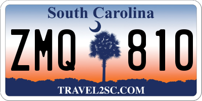SC license plate ZMQ810
