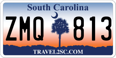 SC license plate ZMQ813