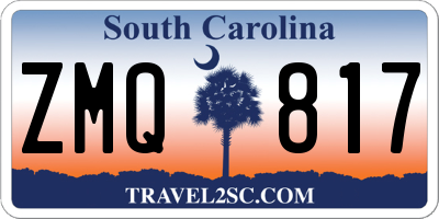 SC license plate ZMQ817